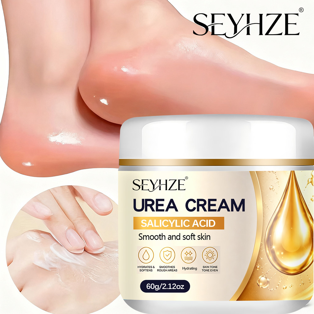 Urea Foot Cream - SEYHZE 尿素＆サリチル酸配合のフット保湿バーム。長時間保湿効果が持続し、肌に深く潤いを与え、なめらかで柔らかい肌へと導きます。