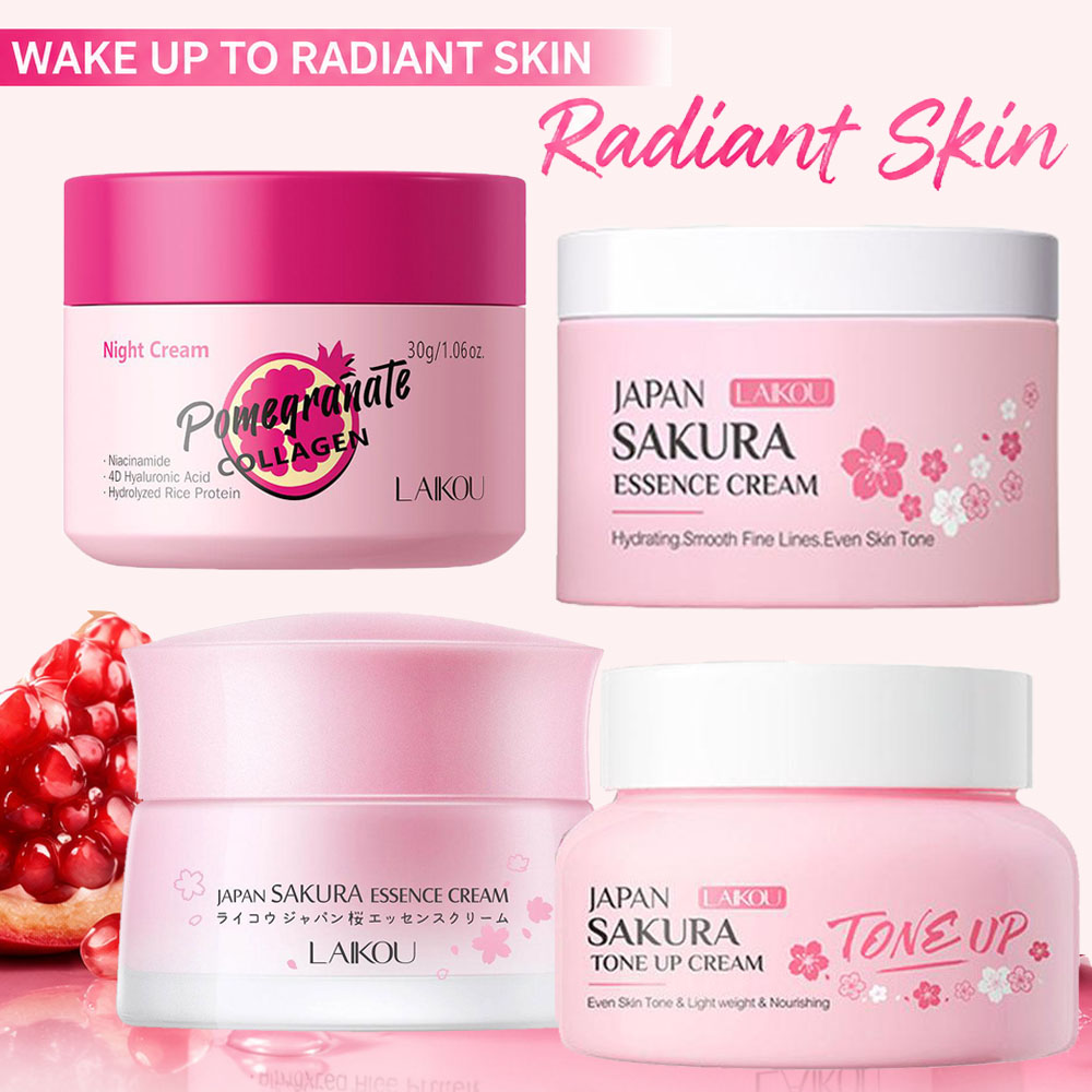 Retinol Cream - LAIKOU サクラ ザクロ フェイスクリーム レチノール ナイトクリーム