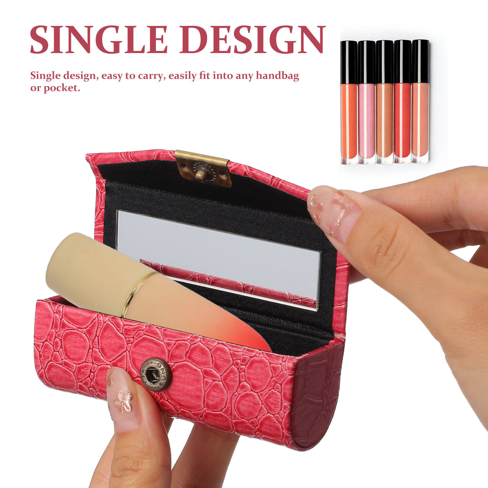 PU製リップスティックケース – リップスティック、リップバ - Lip Balm のレビューと価格